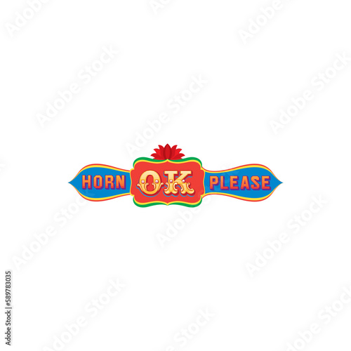 Horn Ok please Indian truck art design