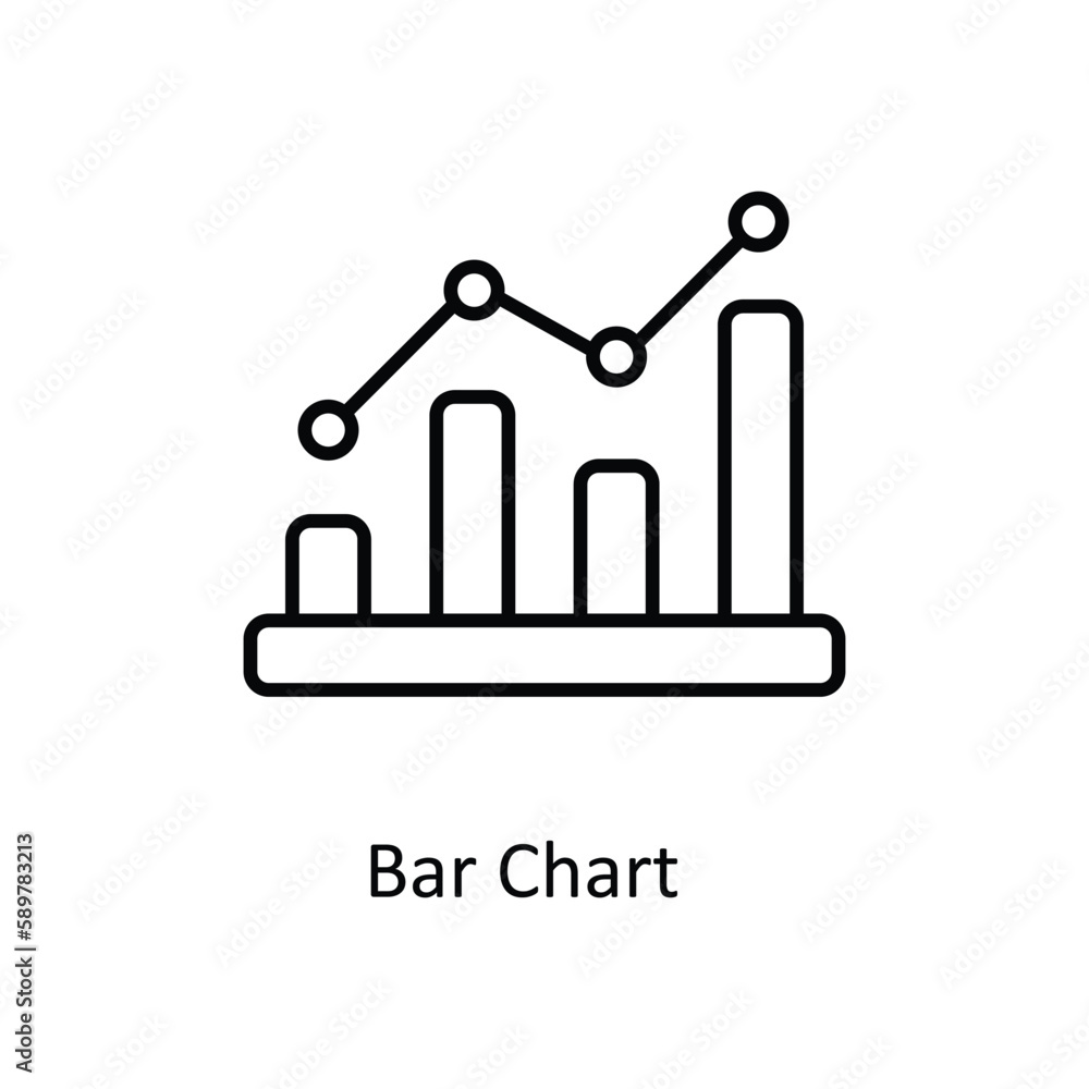 Bar Chart Vector outline Icons. Simple stock illustration stock Bar Chart Vector outline Icons. Simple stock illustration stock