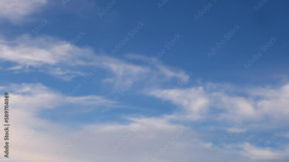 blue sky with clouds. time lapse. defocused blue sky with clouds. time lapse. defocused