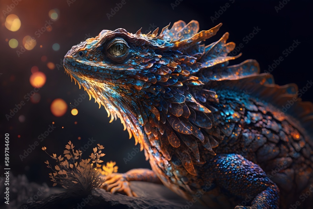 Dragon created using AI Generative Technology