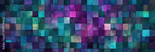 Vibrant Multicolor Geometric Mosaic Pattern AI generated