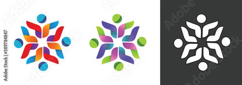 Ornament islamic mosaic logo element geometric graphic pattern vector, ethnic moroccan circle round flower abstract shape silhouette illustration clipart simple design, decoration image