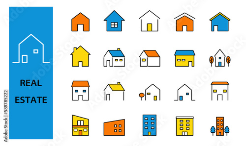 Set of real estate icons