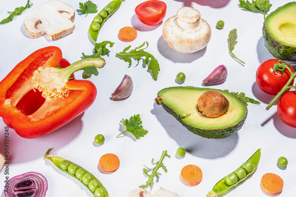 Various fresh vegetables pattern Various fresh vegetables pattern