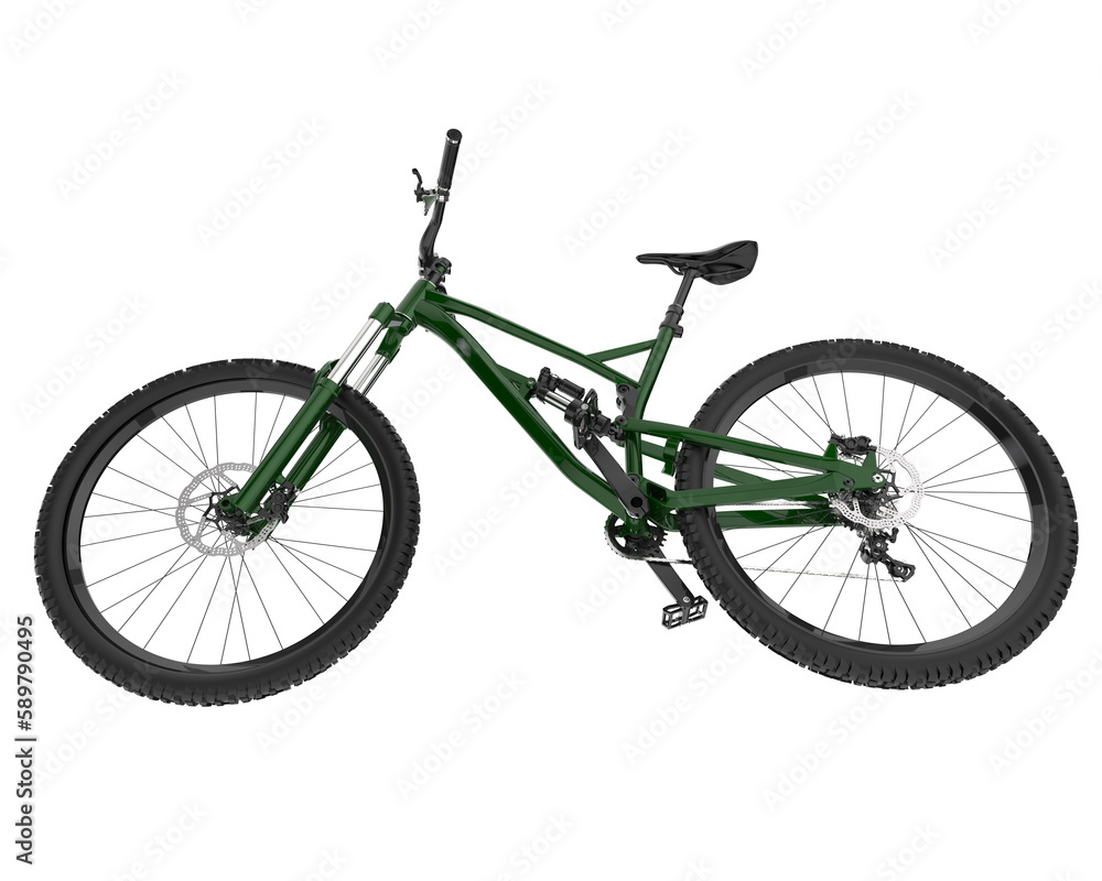 Fototapeta premium Fast bike isolated on transparent background. 3d rendering - illustration