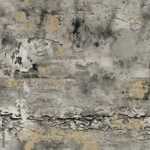 Concrete With Rough, Gritty Texture. Infinite, Seamless Backgrounds. Generative AI