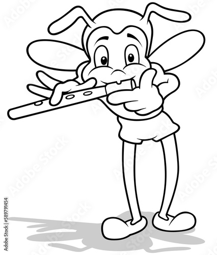 Drawing of a Beetle Playing...