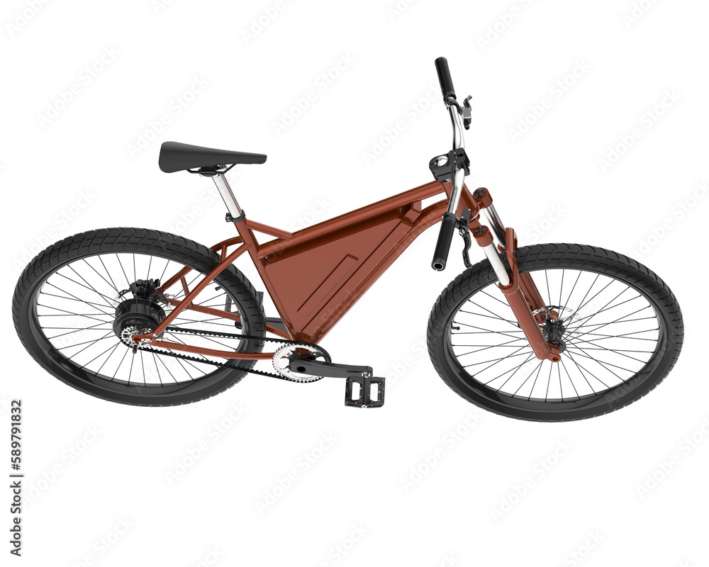 Fototapeta premium Fast bike isolated on transparent background. 3d rendering - illustration