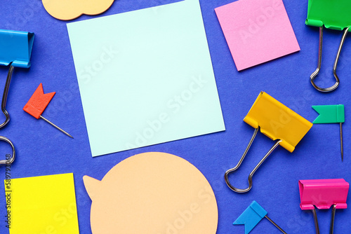 Colorful sticky notes and s...