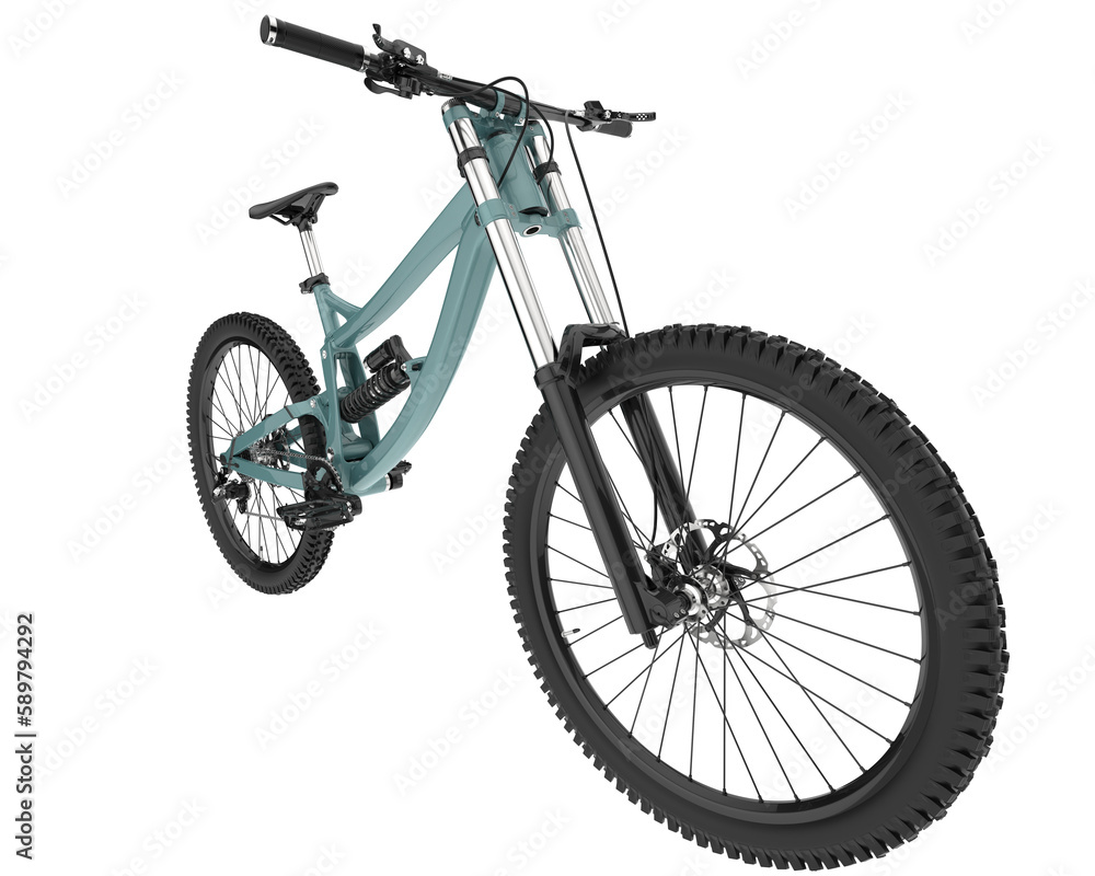 Realistic bike isolated on transparent background. 3d rendering - illustration