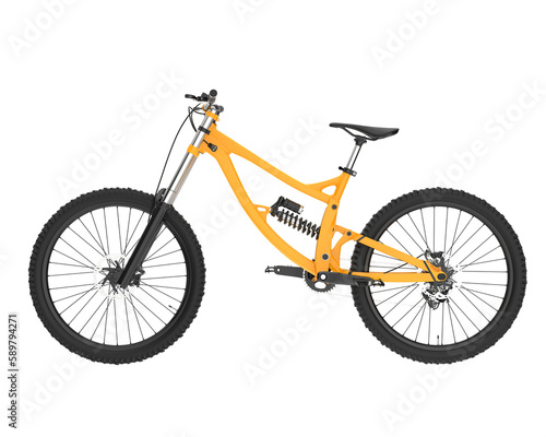 Realistic bike isolated on transparent background. 3d rendering - illustration © Cristian