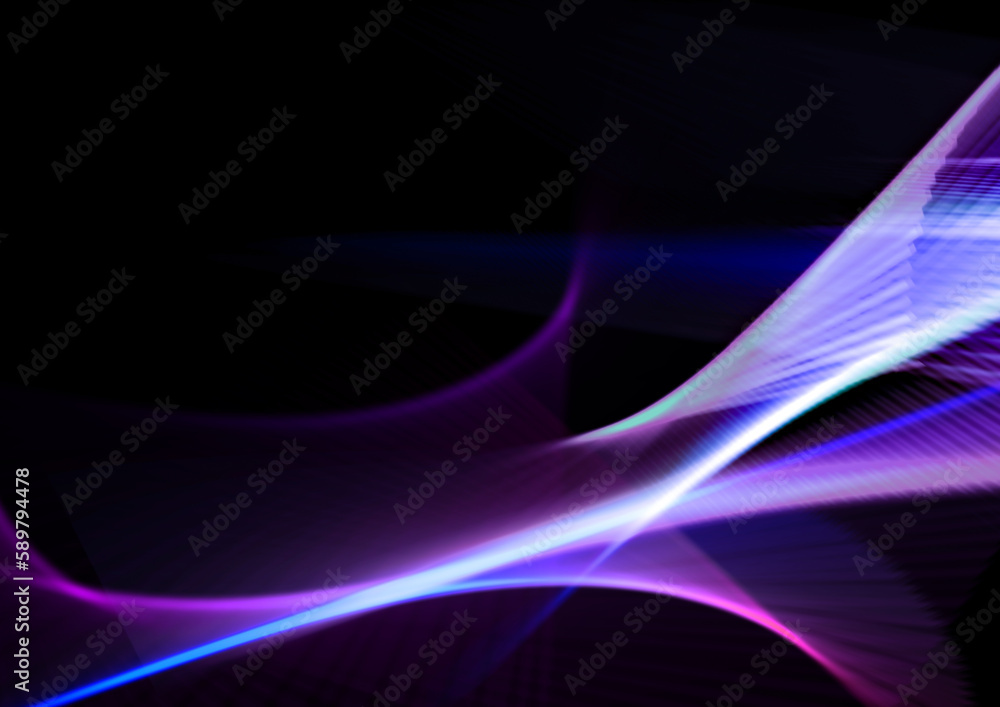 Naklejka premium 紫のアブストラクトウェーブ