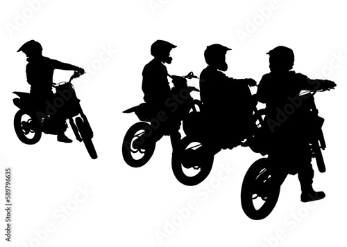 Sports bike and people white background