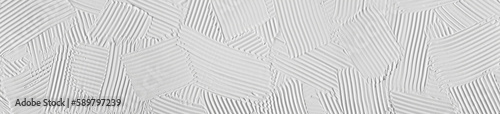 Trendy 3D paint texture with spatula strokes, white canvas volumetric effect for web design. Gray background to create a wedding cover or postcard, wallpaper on the wall.