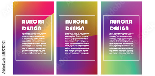 background design with the concept of aurora with a very beautiful color combination
