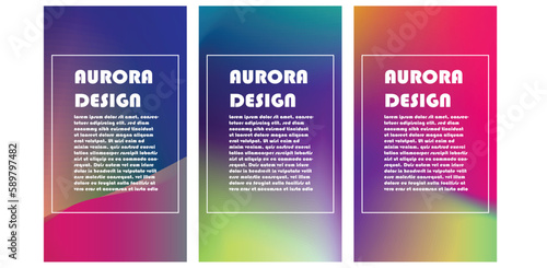 background design with the concept of aurora with a very beautiful color combination
