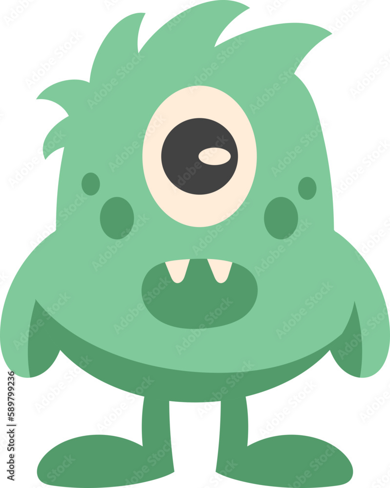 Fototapeta premium Cute Friendly Monster