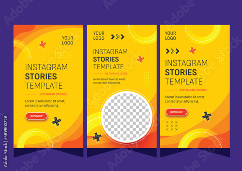 Social media business story collection template design