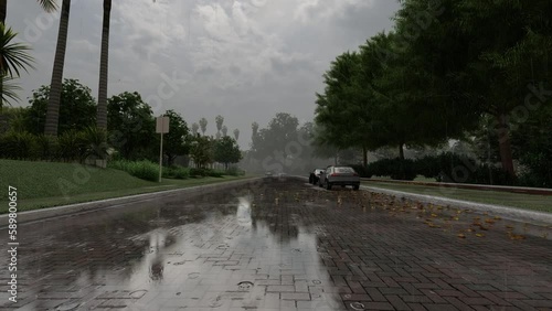 driving in the rain
