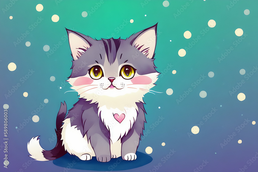 An adorable cute cat character warmed up in winter clothes standing in nice hat and scarf ready to celebrate christmas created with generative ai
An adorable cute cat character warmed up in winter clothes standing in nice hat and scarf ready to celebrate christmas created with generative ai