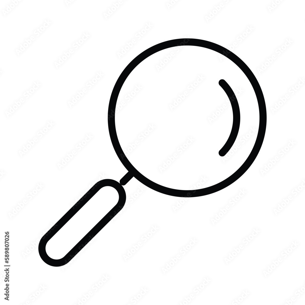 search icon with white background stock illustration search icon with white background stock illustration
