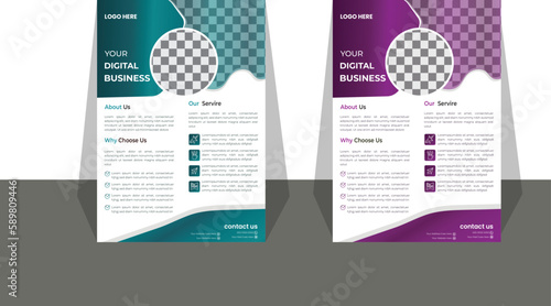 
 Creative Business Flyer Layout  Template Corporate business flyer template design marketing, business proposal