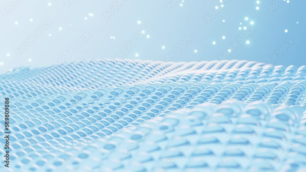 Skin structure layer,skin care and treatment, washing clothes care, 3d rendering.