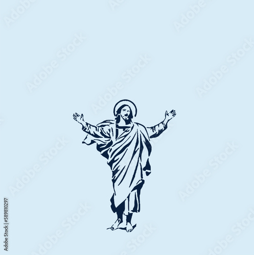 THESE HIGH QUALITY JESUS VECTOR FOR USING VARIOUS TYPES OF DESIGN WORKS LIKE T-SHIRT, LOGO, TATTOO AND HOME WALL DESIGN