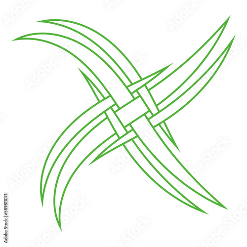 Logo saudi palm arabia, leaf oasis tree, beach summer travel
