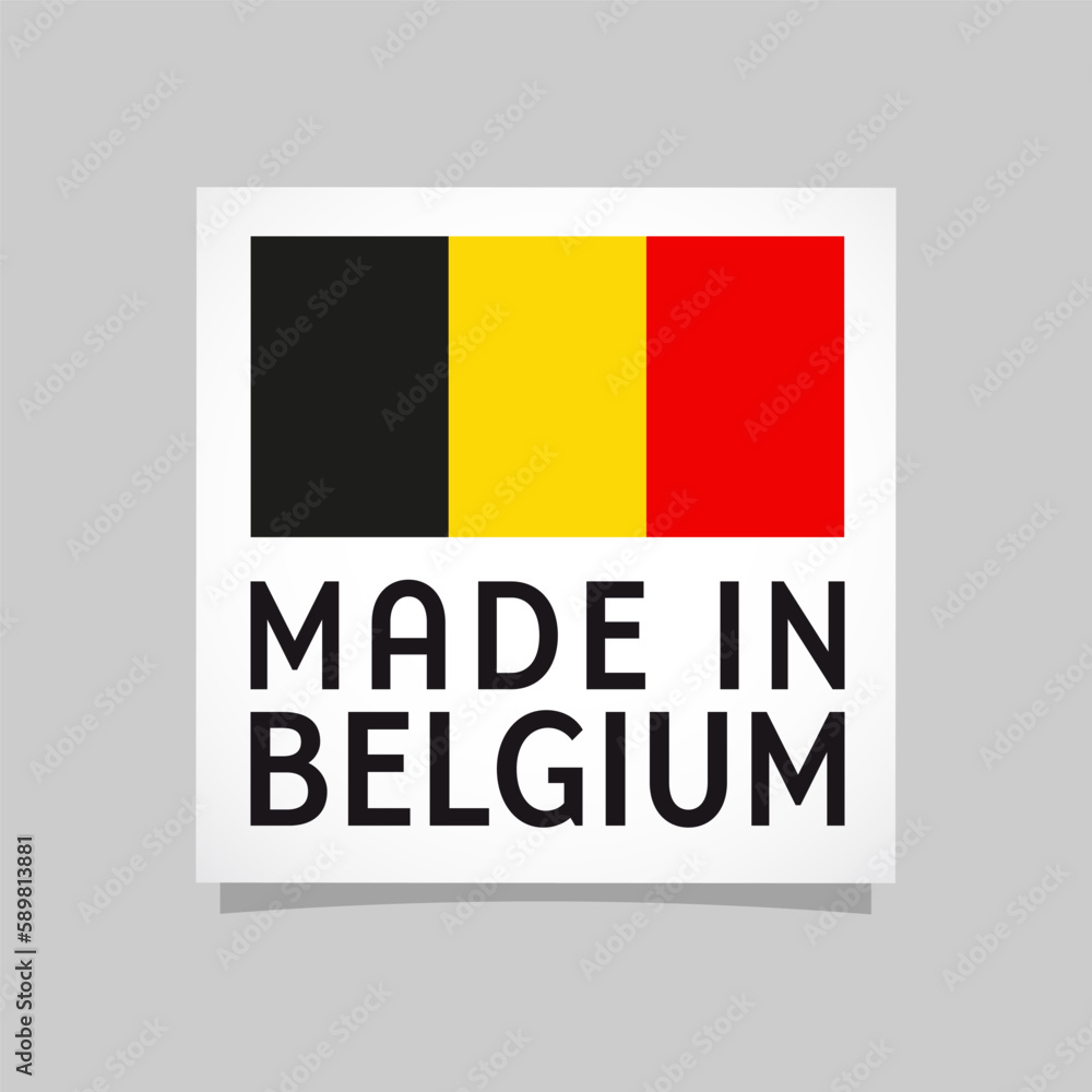 Fototapeta premium Made in belgium