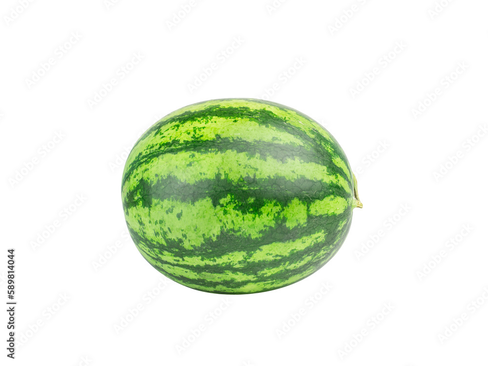 Ripe single full watermelon berry isolated on transparent background. One whole watermelon with clipping path. Food concept. png file. Ripe single full watermelon berry isolated on transparent background. One whole watermelon with clipping path. Food concept. png file.