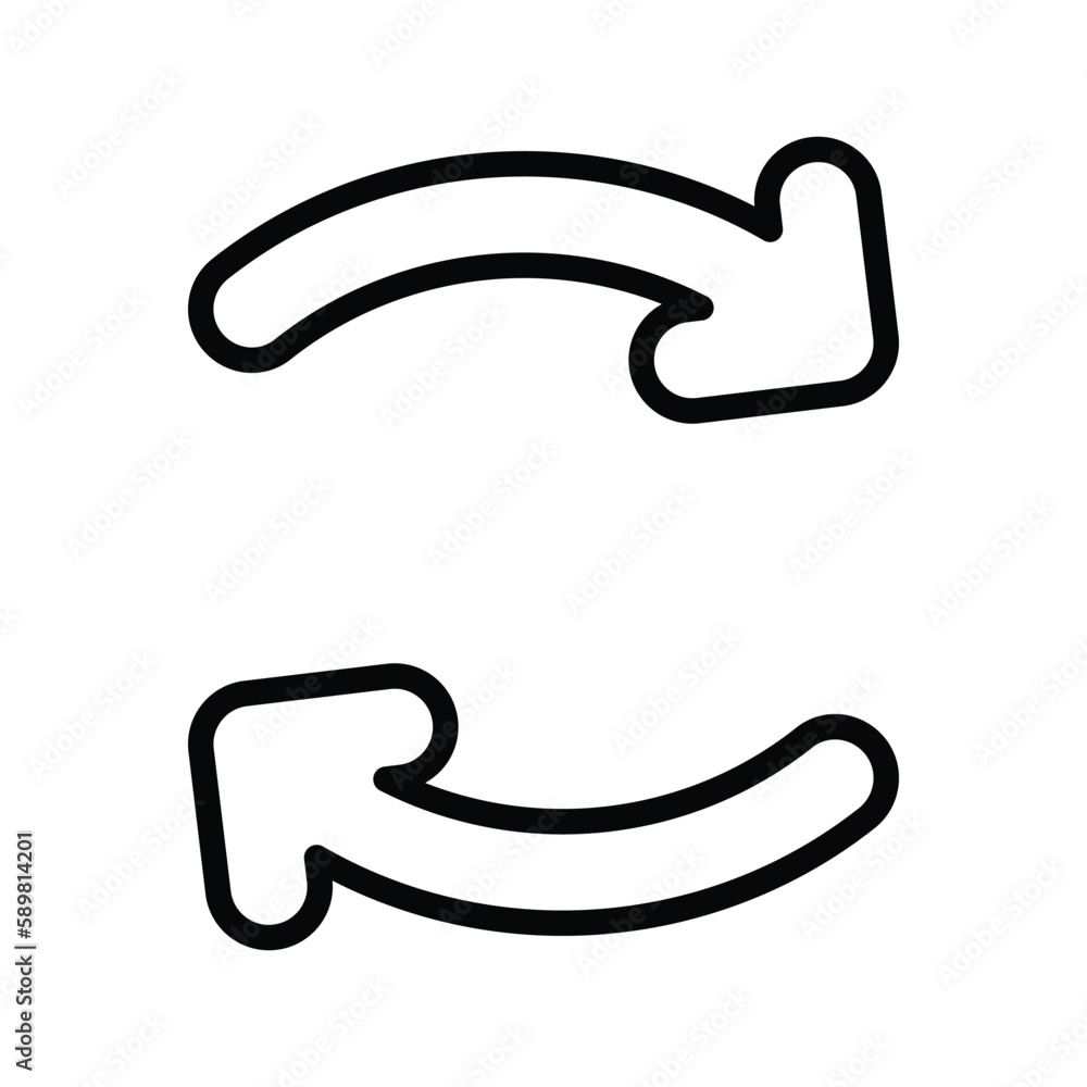 Reload icon with white background stock illustration Reload icon with white background stock illustration