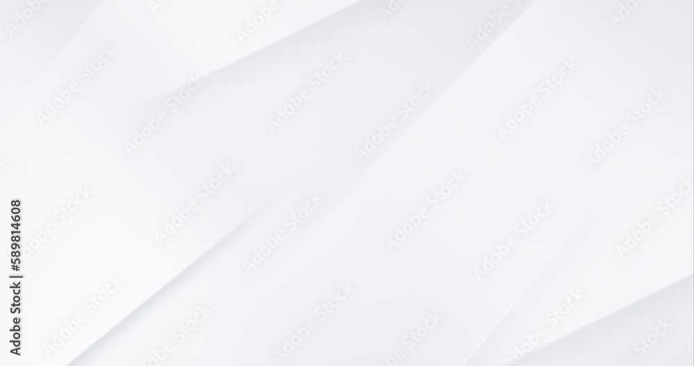 White luxury background with grey shadow diagonal stripes. Light elegant dynamic abstract BG. Trendy geometric neumorphism. Universal minimal 3d sale modern backdrop. Amazing deluxe business template - obrazy, fototapety, plakaty 