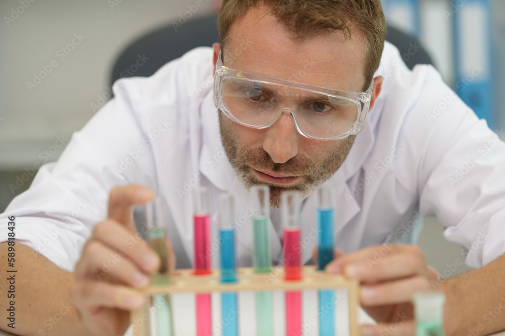 man working on a lab man working on a lab