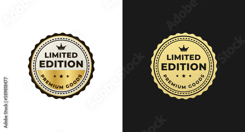 Limited edition label or Limited edition tag vector isolated in flat style. The best Limited edition label for product packaging design element. Limited edition sign vector isolated. photo