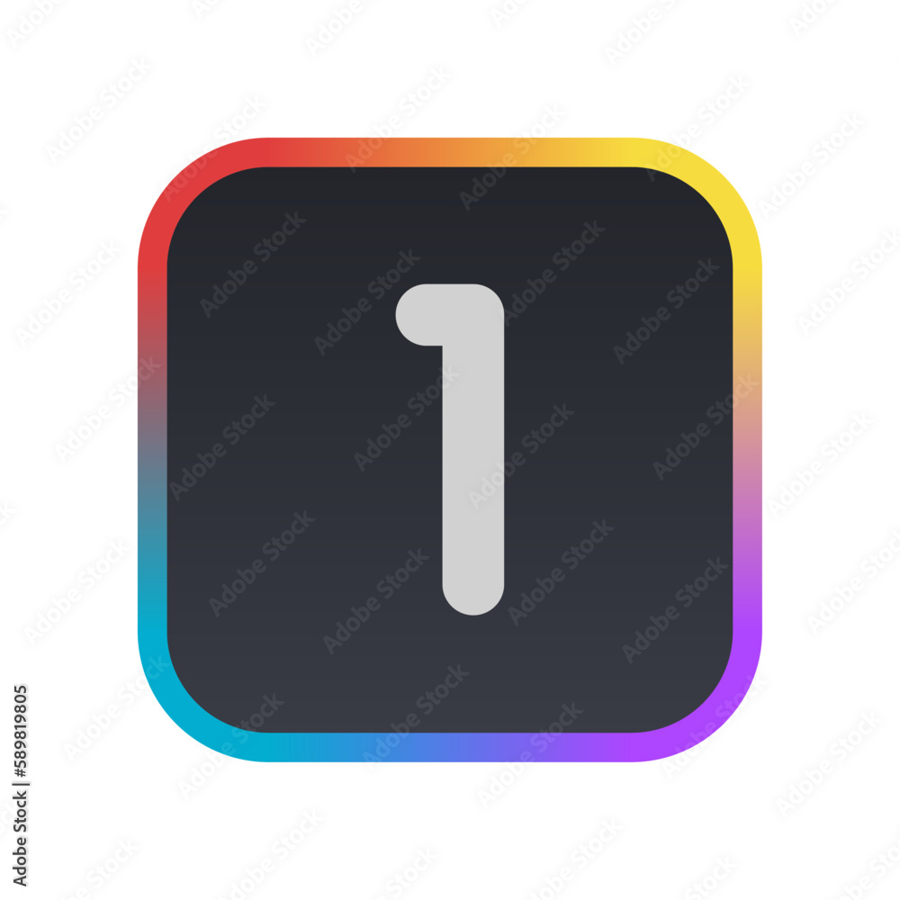 One - Pictogram (icon) One - Pictogram (icon)