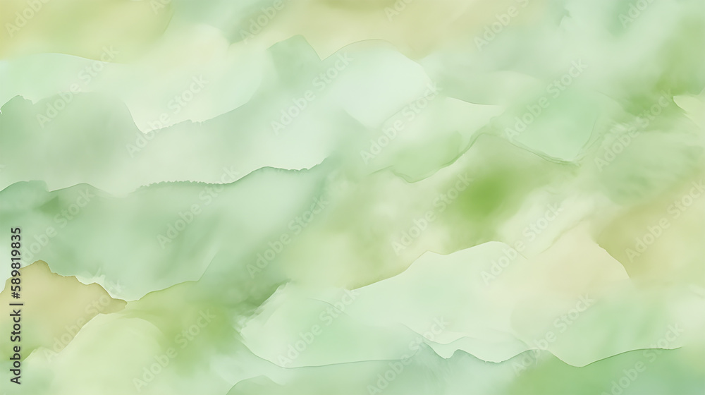 Obraz premium Light green brown abstract watercolor pattern background