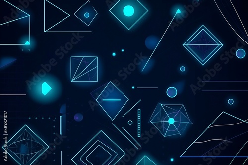 Geometric Infused Abstract Background
