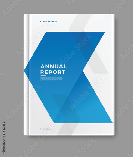 business annual report template cover design