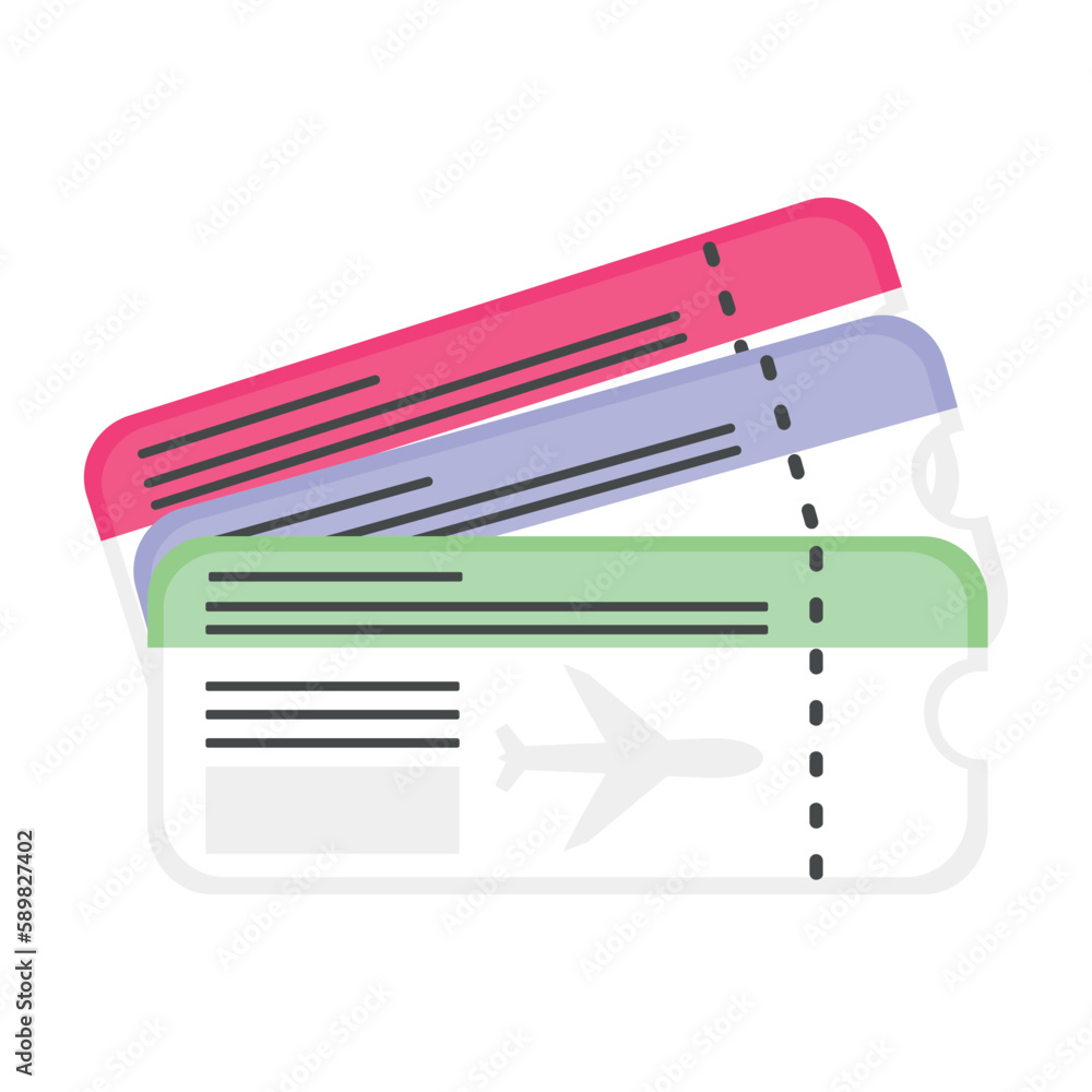 Boarding passes for flights