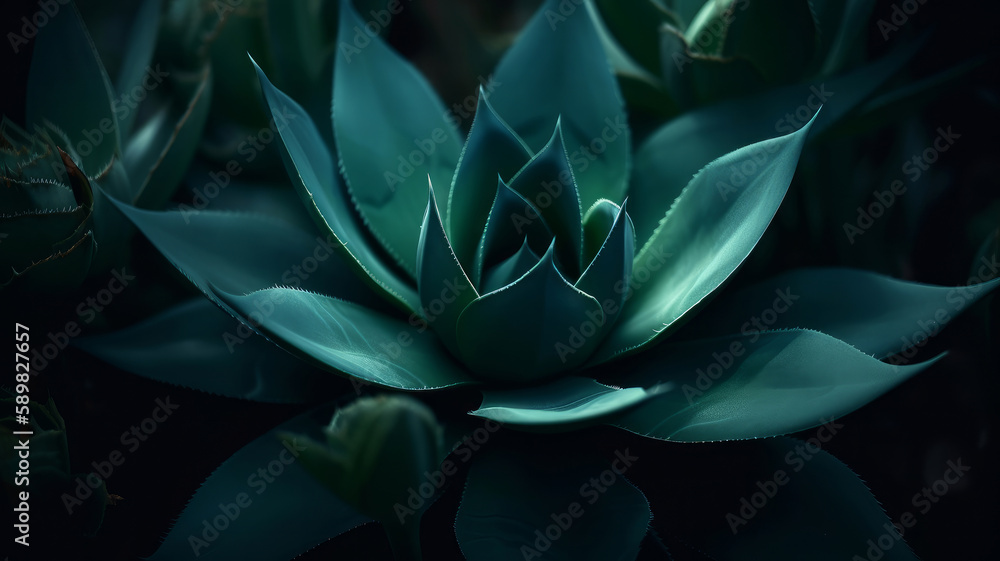 Agave plant background. Illustration AI Generative. Agave plant background. Illustration AI Generative.