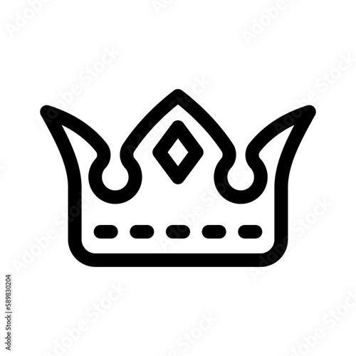 crown icon or logo isolated sign symbol vector illustration - high quality black style vector icons