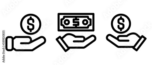 give sponsership icon or logo isolated sign symbol vector illustration - high quality black style vector icons