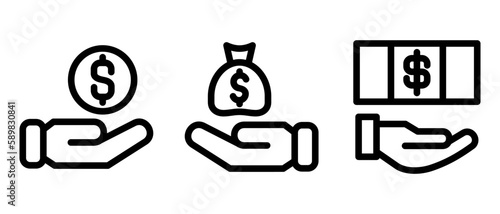 give sponsership icon or logo isolated sign symbol vector illustration - high quality black style vector icons