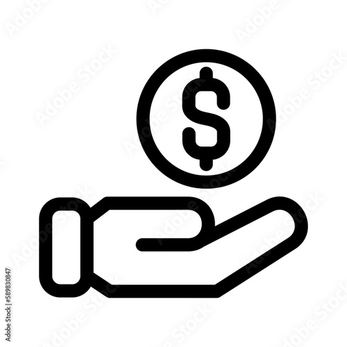 give sponsership icon or logo isolated sign symbol vector illustration - high quality black style vector icons