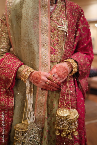 bride with henna 