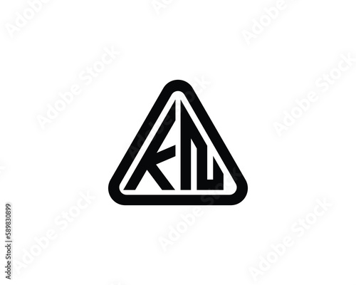 KN Logo design vector template