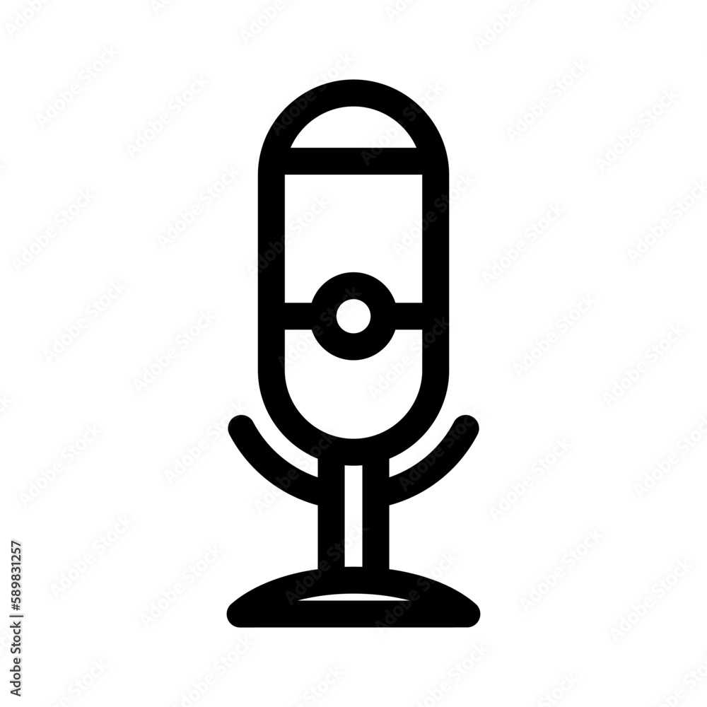microphone icon or logo isolated sign symbol vector illustration - high quality black style vector icons microphone icon or logo isolated sign symbol vector illustration - high quality black style vector icons