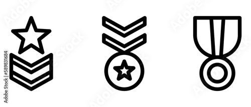 rank icon or logo isolated sign symbol vector illustration - high quality black style vector icons