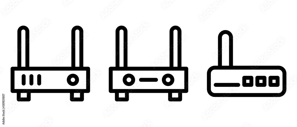 router icon or logo isolated sign symbol vector illustration - high quality black style vector icons router icon or logo isolated sign symbol vector illustration - high quality black style vector icons